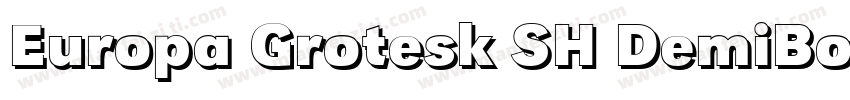 Europa Grotesk SH DemiBold字体转换